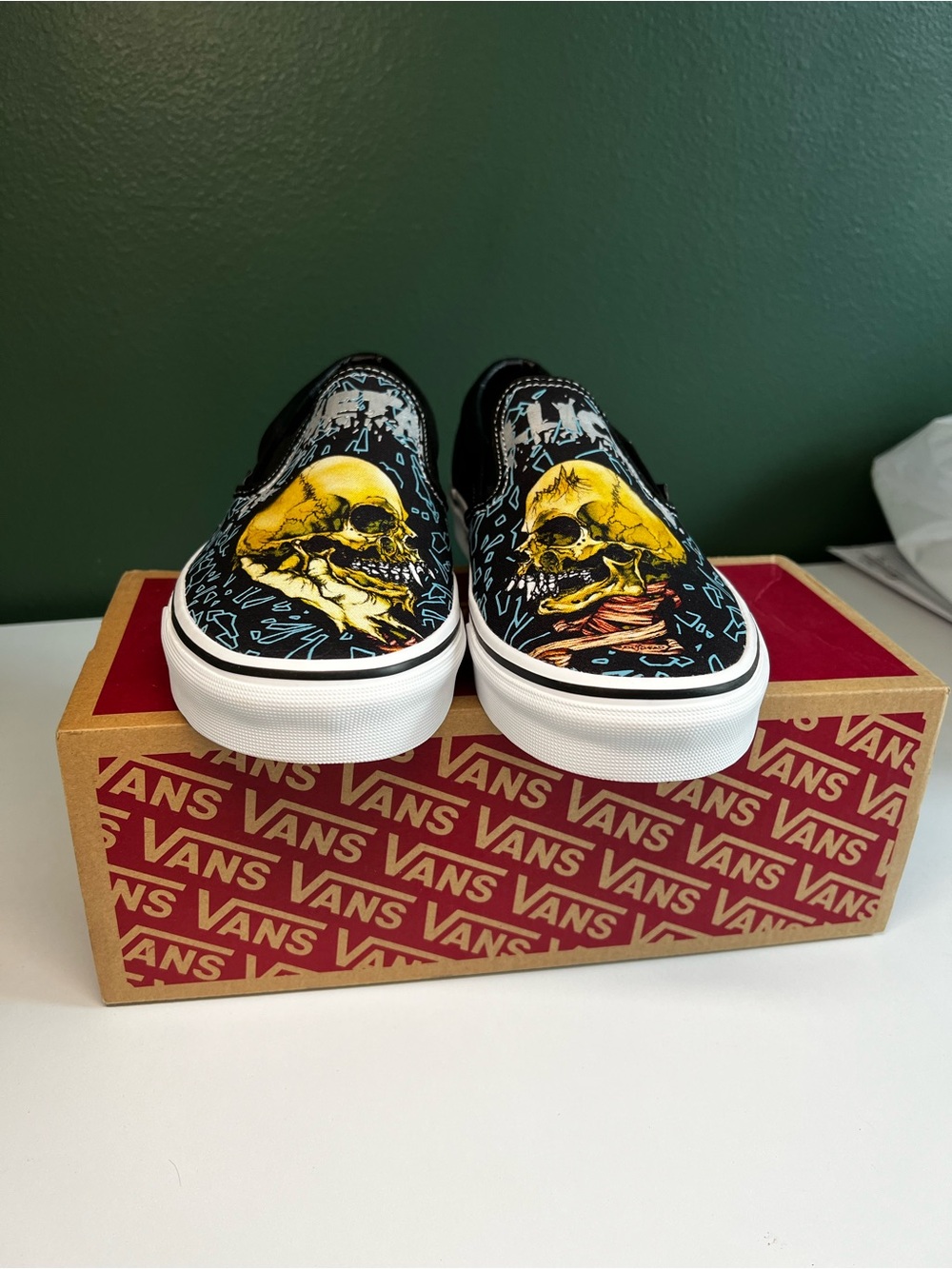 Vans x Metallica Black Album 30th Anniversary Pushead Classic Slip-On